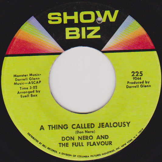 Don Nero And The Full Flavour : A Thing Called Jealousy (7")