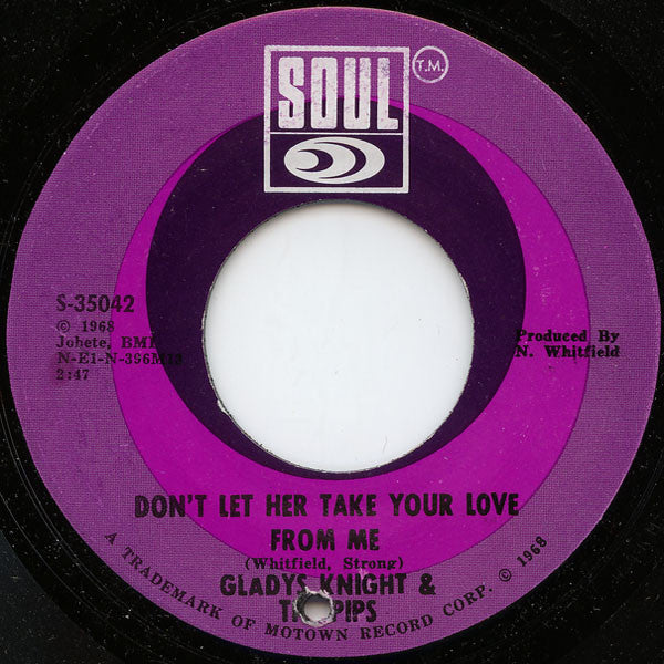 Gladys Knight And The Pips : The End Of Our Road (7", Single)