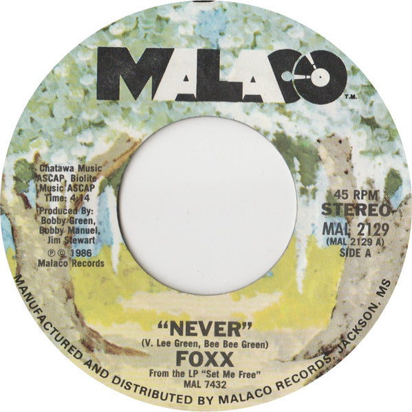 Foxx (6) : Never (7", Single, Styrene, Pit)