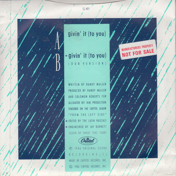Skyy : Givin' It (To You) (7")
