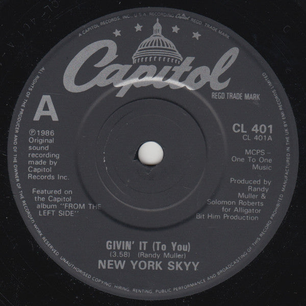 Skyy : Givin' It (To You) (7")