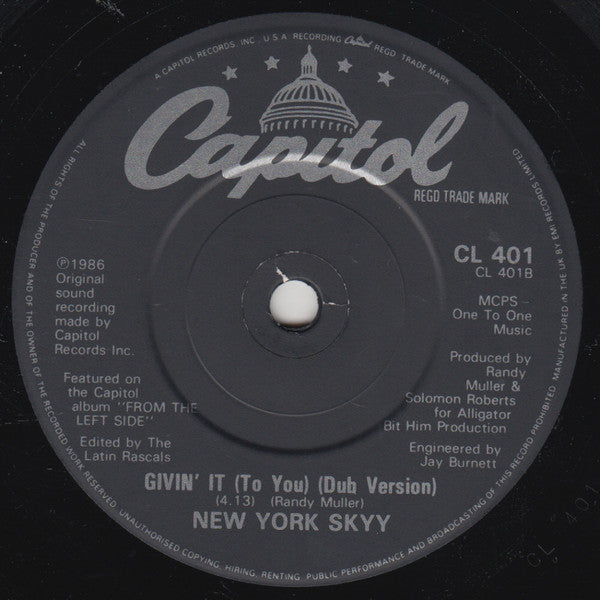 Skyy : Givin' It (To You) (7")