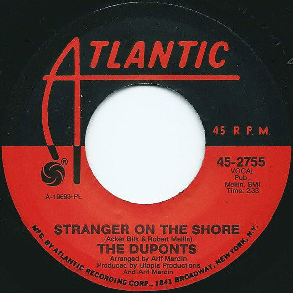 Duponts : Stay For The Summer / Stranger On The Shore (7")