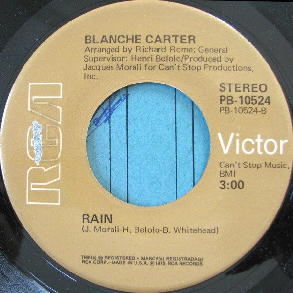 Blanche Carter : My Man (7", Single)