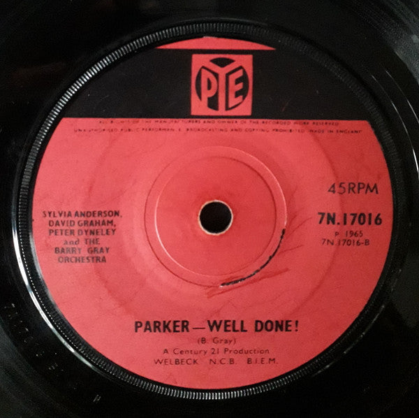 The Barry Gray Orchestra : Theme Music From ATV's Thunderbirds (7", Sol)