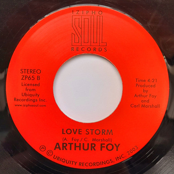 Arthur Foy : Love Dreams / Love Storm (7")