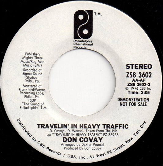 Don Covay : Travelin' In Heavy Traffic (7", Promo)