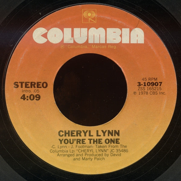 Cheryl Lynn : Star Love / You're The One (7", Styrene, Pit)