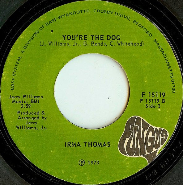 Irma Thomas : She'll Never Be Your Wife (7", Styrene)