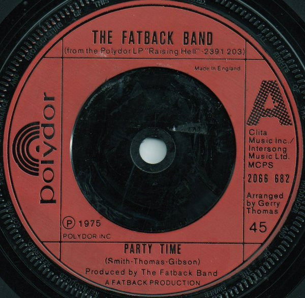 The Fatback Band : Party Time (7")