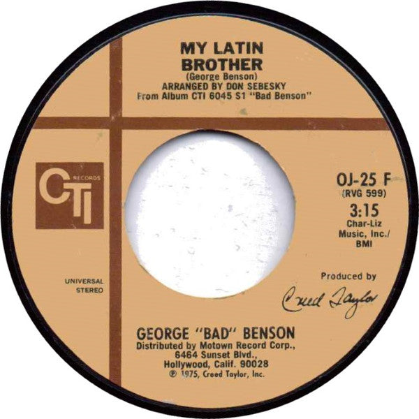 George Benson : Supership (7", Styrene)