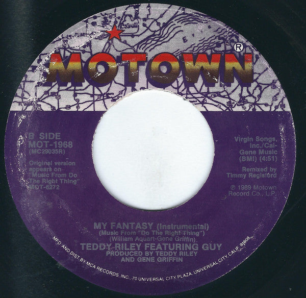 Teddy Riley Featuring Guy : My Fantasy (7", Single, Pin)