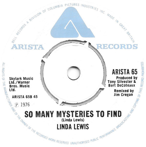 Linda Lewis : This Time I'll Be Sweeter (7", Single)