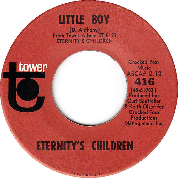 Eternity's Children : Mrs. Bluebird (7", Scr)