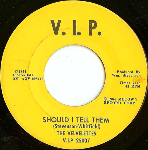 The Velvelettes : Needle In A Haystack / Should I Tell Them (7", Mono, ARP)