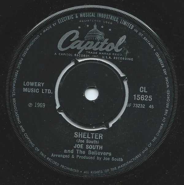 Joe South And The Believers : Walk A Mile In My Shoes (7", Single)
