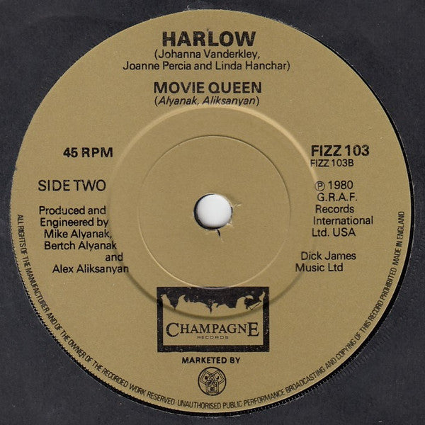 Harlow (2) : Take Off (7")