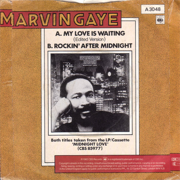 Marvin Gaye : My Love Is Waiting (7", Single, Pap)