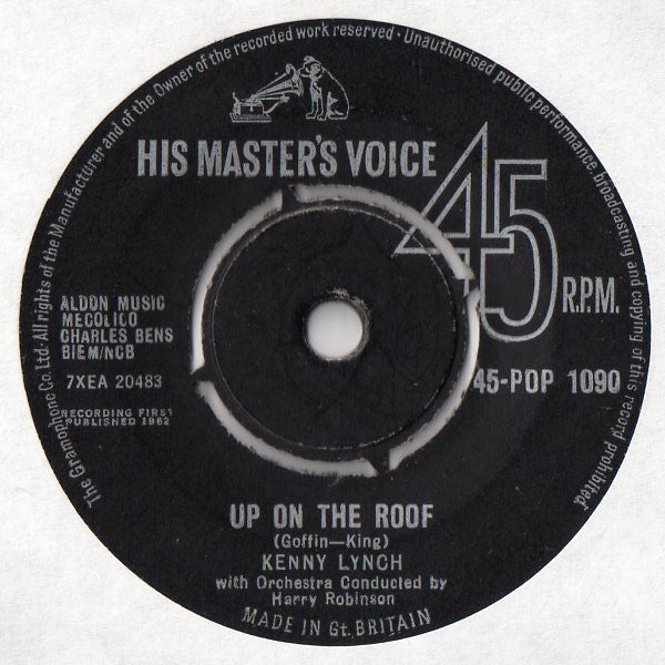 Kenny Lynch : Up On The Roof (7", Single)
