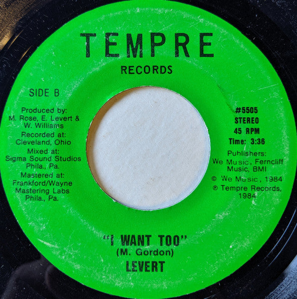 Levert : I'm Still / I Want Too (7")
