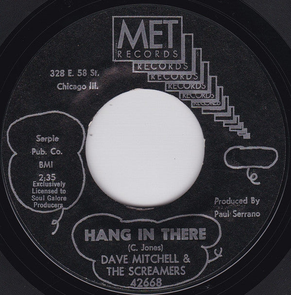 Dave Mitchell & The Screamers : The Trip / Hang In There (7", Single, RE)