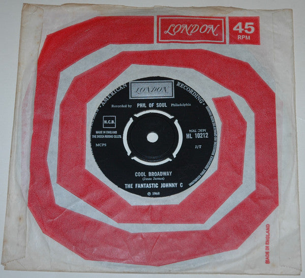 The Fantastic Johnny C : Hitch It To The Horse (7", Single)