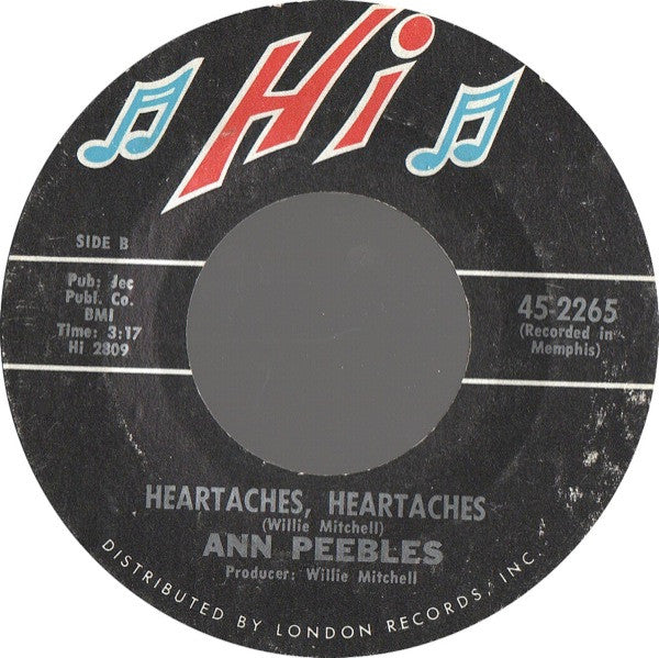Ann Peebles : (You Keep Me) Hangin' On / Heartaches, Heartaches (7", Single)