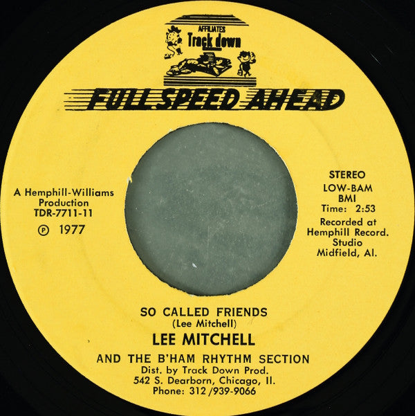 Lee Mitchell And The Birmingham Rhythm Section : Best Shot / So Called Friends (7", Single)
