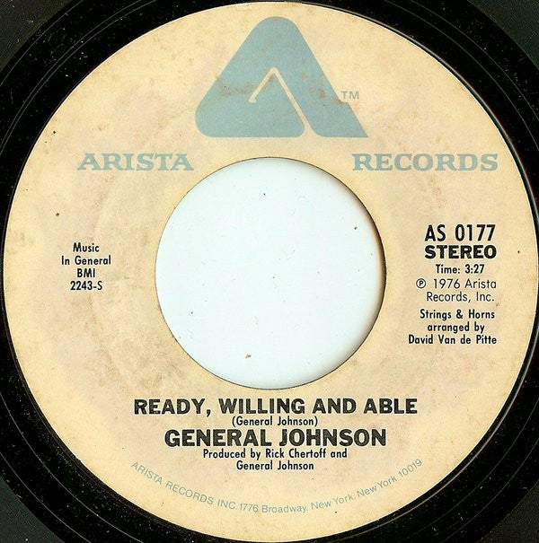General Johnson : All In The Family / Ready, Willing And Able (7")