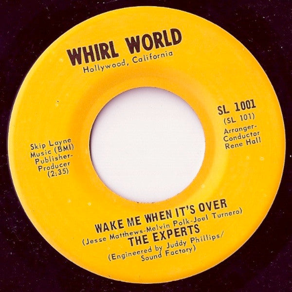 The Experts (4) : Wake Me When It's Over / You're Bein' Brainwashed Baby (7")