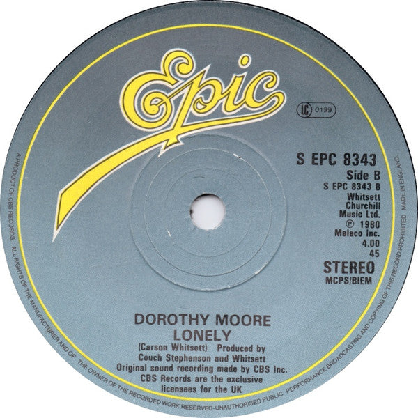 Dorothy Moore : Talk To Me / Every Beat Of My Heart (7", Single)
