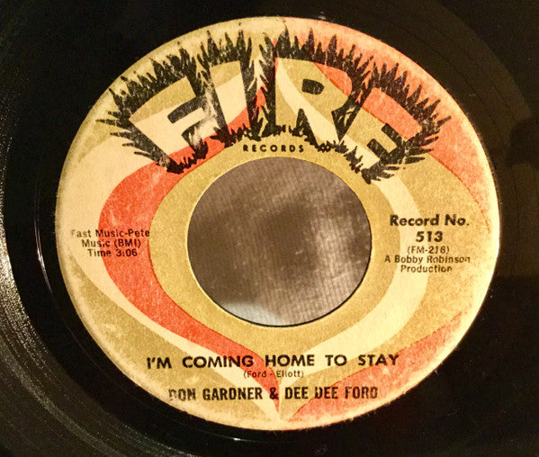 Don Gardner & Dee Dee Ford : Don't You Worry / I'm Coming Home To Stay (7", Single)