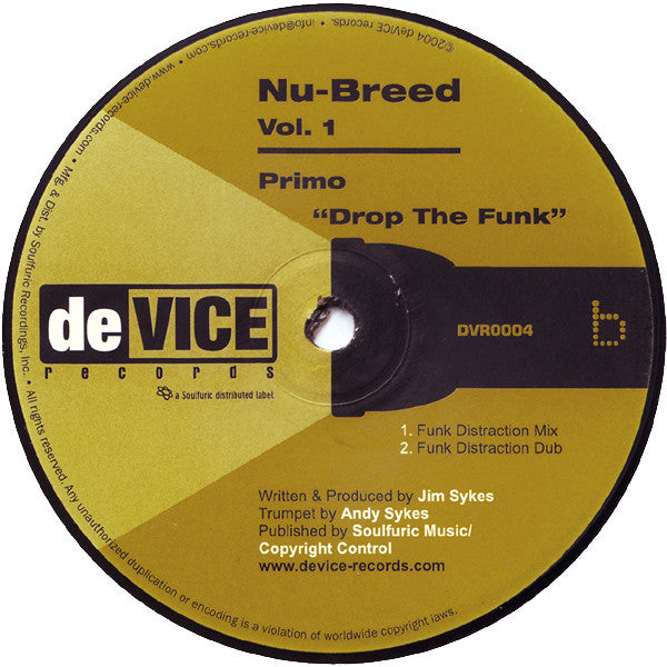 BackRoomSounds / Primo : Nu-Breed Vol. 1 (12")