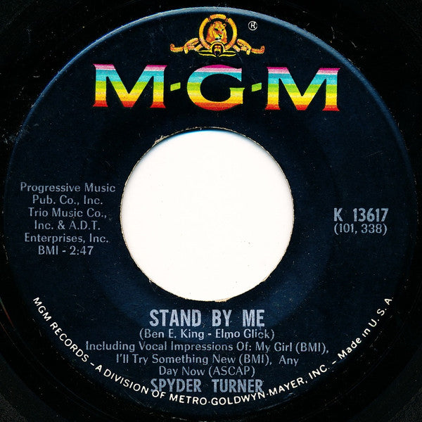 Spyder Turner : Stand By Me / You're Good Enough For Me (7", Single)