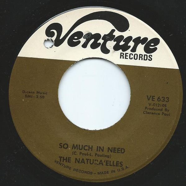 The Natura'elles* : Show Me The Way / So Much In Need (7")