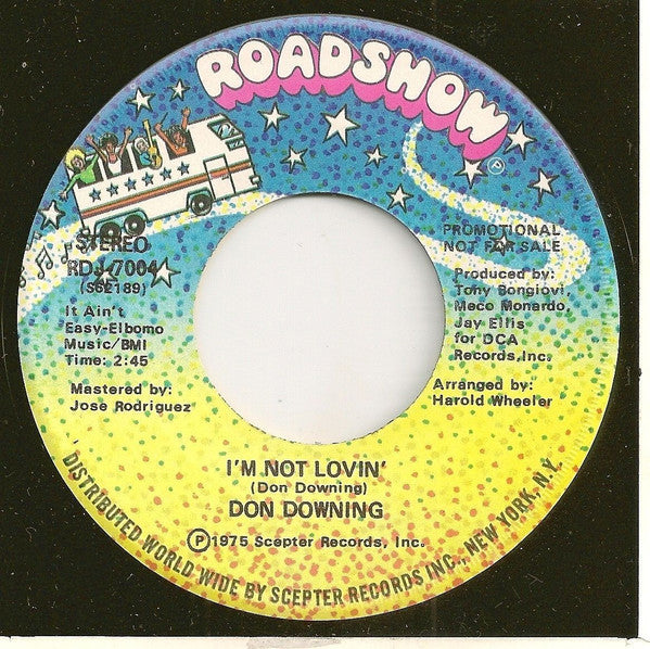 Don Downing : I'm Not Loving (7", Promo)