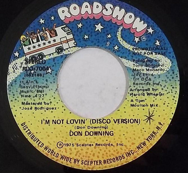 Don Downing : I'm Not Loving (7", Promo)