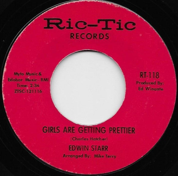 Edwin Starr : It's My Turn Now / Girls Are Getting Prettier (7", Single, Mono, Styrene, Ter)