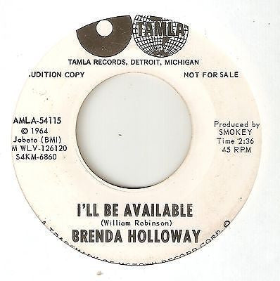 Brenda Holloway : Operator / I'll Be Available (7", Promo)