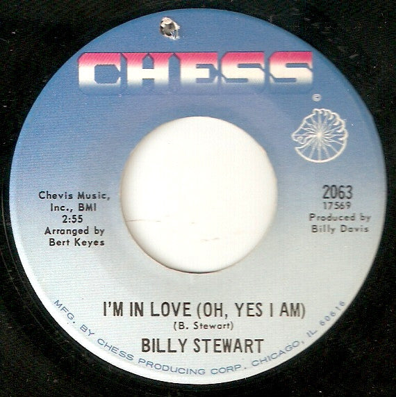 Billy Stewart : I'm In Love (Oh, Yes I Am) / Crazy 'Bout You Baby (7", Single)