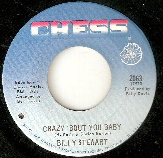 Billy Stewart : I'm In Love (Oh, Yes I Am) / Crazy 'Bout You Baby (7", Single)