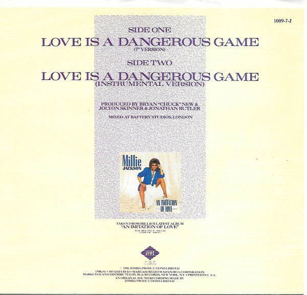 Millie Jackson : Love Is A Dangerous Game (7")