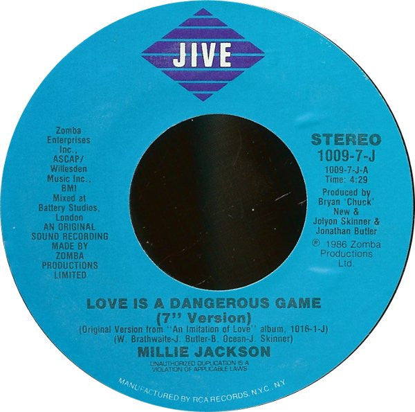 Millie Jackson : Love Is A Dangerous Game (7")