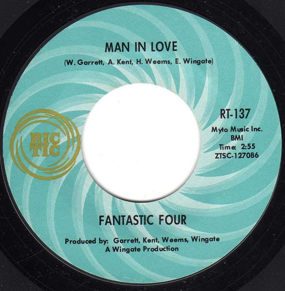 Fantastic Four : Man In Love / No Love Like Your Love (7", Single, Mono, Styrene, Pit)
