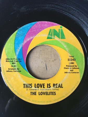 The Lovelites : This Love Is Real / Oh My Love (7")