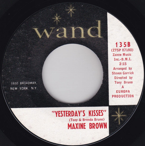 Maxine Brown : Ask Me / Yesterday's Kisses (7")