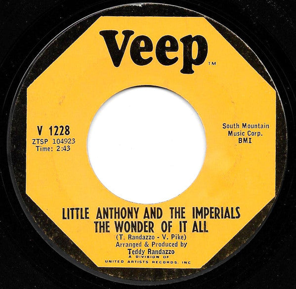 Little Anthony & The Imperials : Better Use Your Head (7", Single, Styrene, Ter)