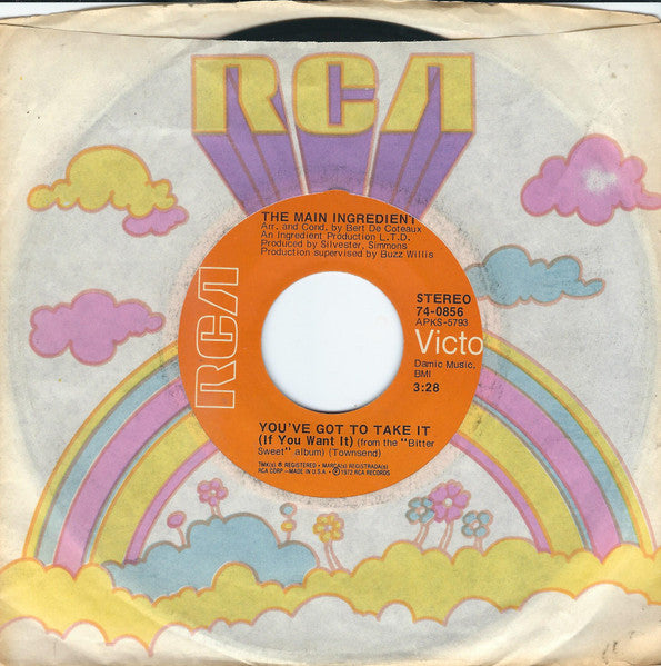 The Main Ingredient : You've Got To Take It (If You Want It) (7", Single, Ind)