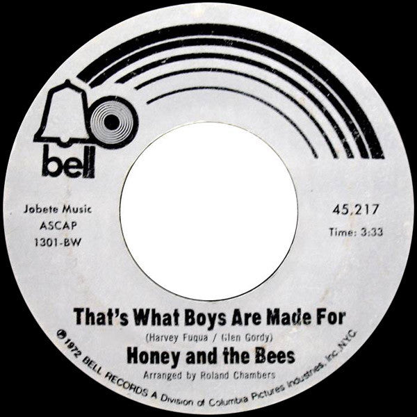 Honey And The Bees : That's What Boys Are Made For / Has Somebody Taken My Place (7")