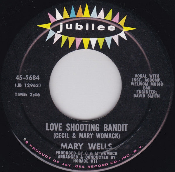Mary Wells : Dig The Way I Feel / Love Shooting Bandit (7")
